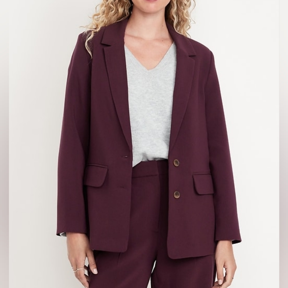 Old Navy Taylor Relaxed Blazer in Cherry Bark